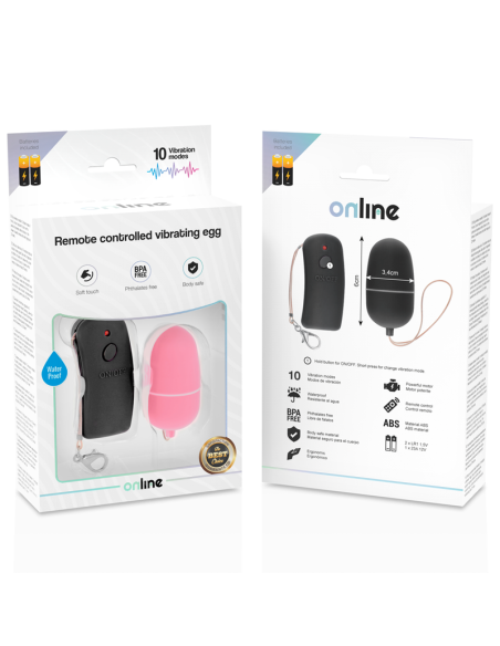 ONLINE - REMOTE CONTROLLED VIBRATING EGG PINK