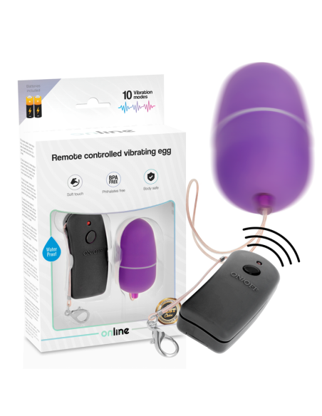 ONLINE - REMOTE CONTROLLED VIBRATING EGG PURPLE