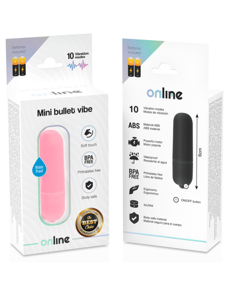 ONLINE - MINI BULLET VIBE ROŽINIS