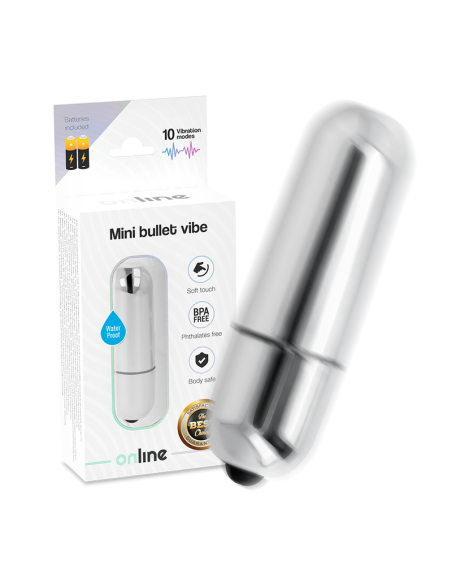 ONLINE - MINI BULLET VIBE SILVER