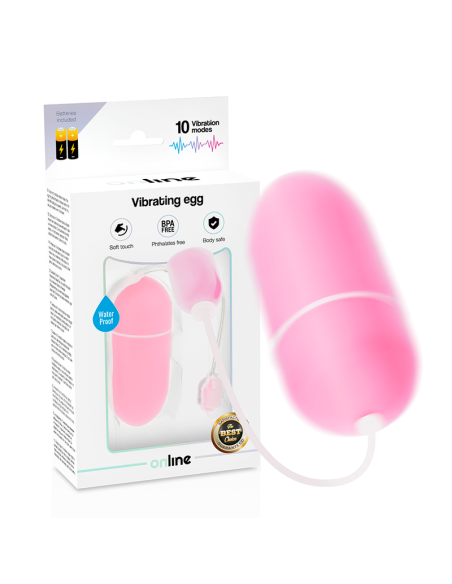ONLINE - WATERPROOF VIBRATING EGG PINK