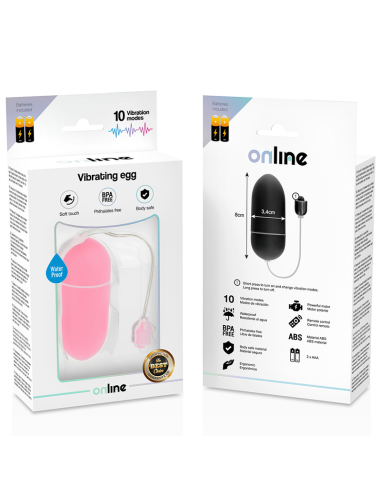 ONLINE - WATERPROOF VIBRATING EGG PINK