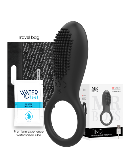 MR BOSS - TINO STIMULIACINIS ŽIEDAS, SUDERINAMAS SU WATCHME BELAIDŽIA TECHNOLOGIJA