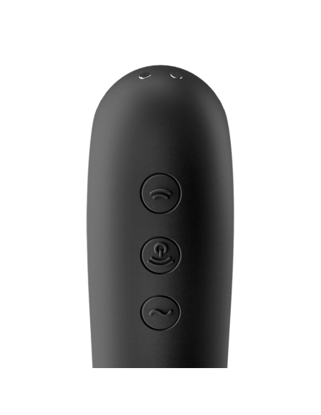 SATISFYER - DUAL KISS AIR PULSE VIBRATOR BLACK