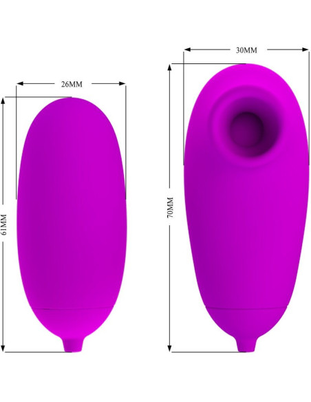 PRETTY LOVE - VIBRATING BULLET AND SUCTION CUP