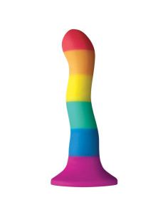 PRIDE - LGBT VĖLIAVOS DILDO BANGA 17 CM