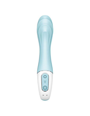 SATISFYER – pripučiamas G-SPOT vibratorius su oro pompa, mėlyna programėlė
