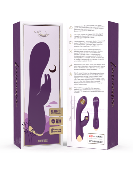 TREASURE - LAURENCE RABBIT VIBRATOR WATCHME WIRELESS TECHNOLOGY COMPATIBLE