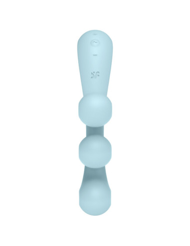 SATISFYER – TRI BALL 2 MULTI VIBRATORIUS ŽIEDAS, MĖLYNAS
