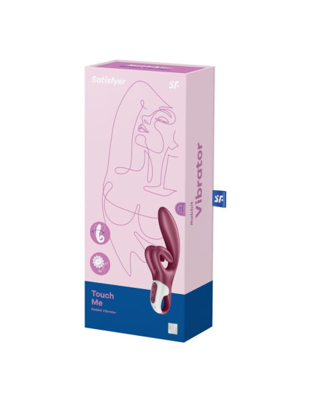 SATISFYER - TOUCH ME RABBIT VIBRATION RED