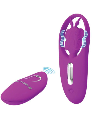 PRETTY LOVE - DANCING BUTTERFLY STIMULATOR FOR PANTIES WITH REMOTE CONTROL LILAC