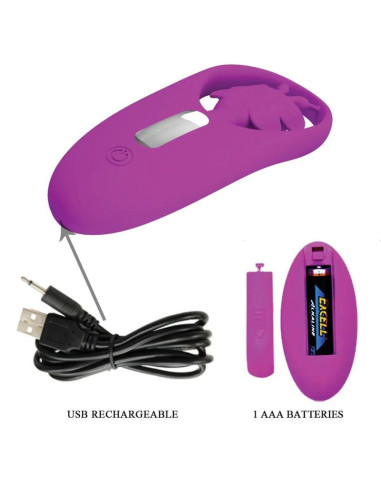 PRETTY LOVE - DANCING BUTTERFLY STIMULATOR FOR PANTIES WITH REMOTE CONTROL LILAC