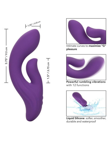 CALEXOTICS - STELLA DUAL PLEASER VIOLET