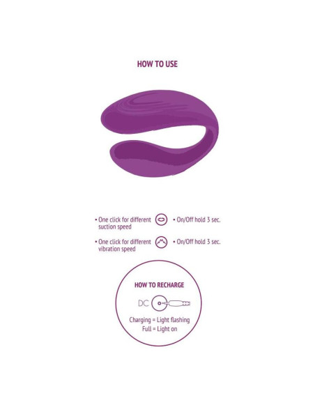 XOCOON - BOUND LOVE COUPLES VIBRATOR PURPLE