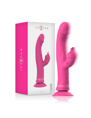 INTENSE - JULIO RABBIT VIBRATOR PINK SILICONE