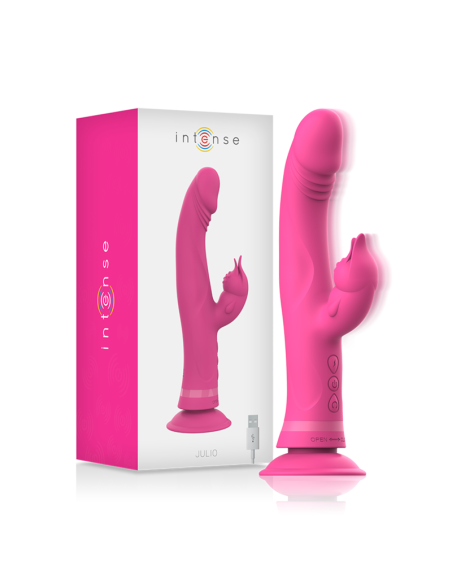 INTENSE - JULIO RABBIT VIBRATOR PINK SILICONE