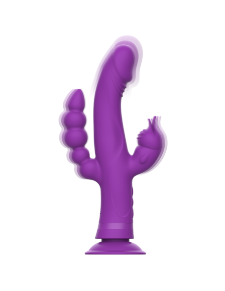 INTENSE - CASANOVA RABBIT SILICONE VIBRATOR TRIPLE MOTOR PURPLE