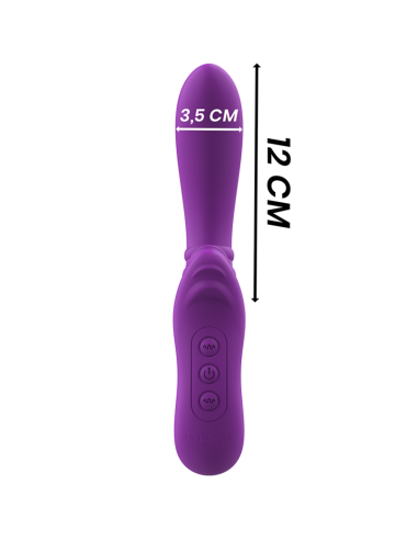 INTENSE - HARRY FLEXIBLE VIBRATOR WITH PURPLE TONGUE