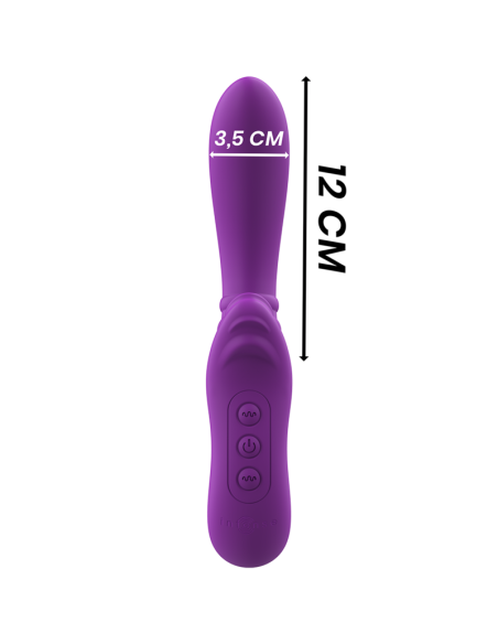 INTENSE - HARRY FLEXIBLE VIBRATOR WITH PURPLE TONGUE