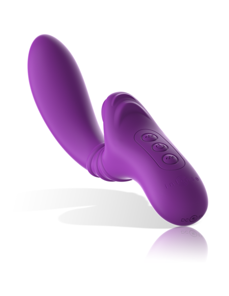 INTENSE - HARRY FLEXIBLE VIBRATOR WITH PURPLE TONGUE