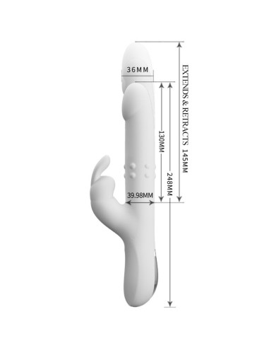 PRETTY LOVE - REESE VIBRATOR WITH SILVER ROTATION