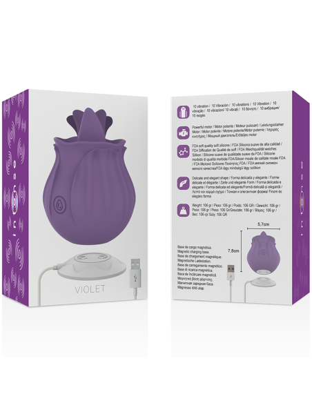 INTENSE - VIOLET CL TORIS STIMULATOR 10 VIBRATIONS LILAC