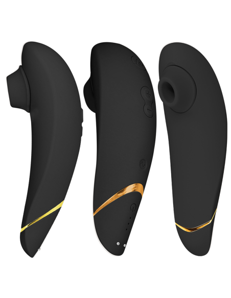 WOMANIZER - PREMIUM 2 KLITORIALO STIMULIATORIUS, JUODAS