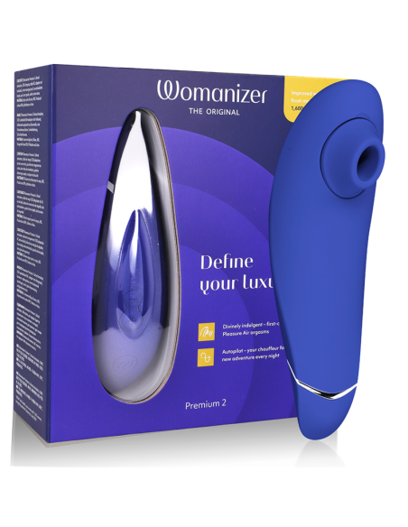 WOMANIZER - PREMIUM 2 CLITORAL STIMULATOR BLUEBERRY
