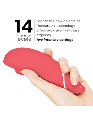 WOMANIZER - PREMIUM 2 CLITORAL STIMULATOR RASPBERRY