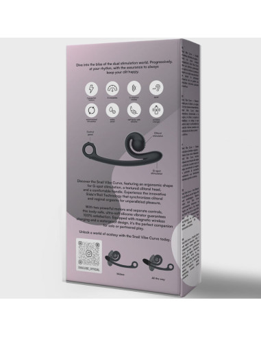 SNAIL VIBE - CURVE VIBRATOR BLACK