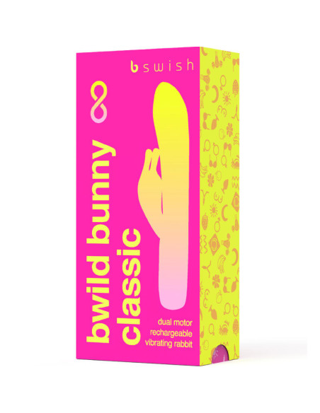 B SWISH - BWILD BUNNY INFINITE CLASSIC RECHARGEABLE VIBRATOR PINK SILICONE