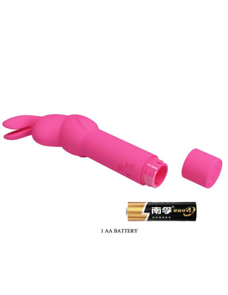 PRETTY LOVE - GERARDO FUSCHIA RABBIT SILICONE VIBRATOR