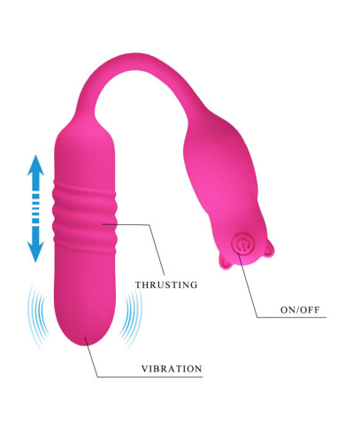 PRETTY LOVE - NOBIKUMA PINK SILICONE VIBRATING BULLET