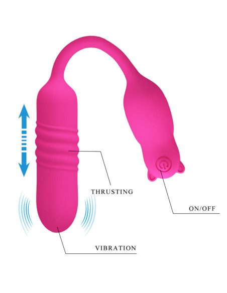 PRETTY LOVE - NOBIKUMA PINK SILICONE VIBRATING BULLET