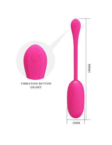PRETTY LOVE - DOREEN RECHARGEABLE VIBRATING EGG MAGENTA REMOTE CONTROL