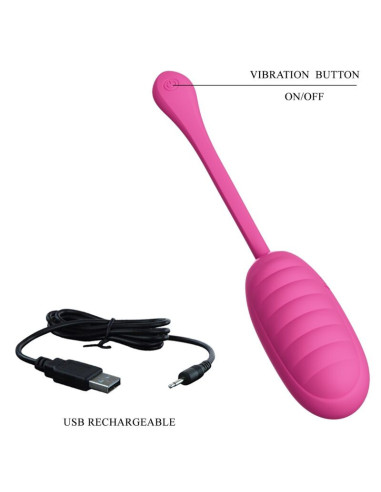 PRETTY LOVE - CATALINA PINK RECHARGEABLE VIBRATING EGG