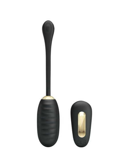 PRETTY LOVE - DOREEN LUXURY RECHARGEABLE VIBRATING EGG BLACK REMOTE CONTROL