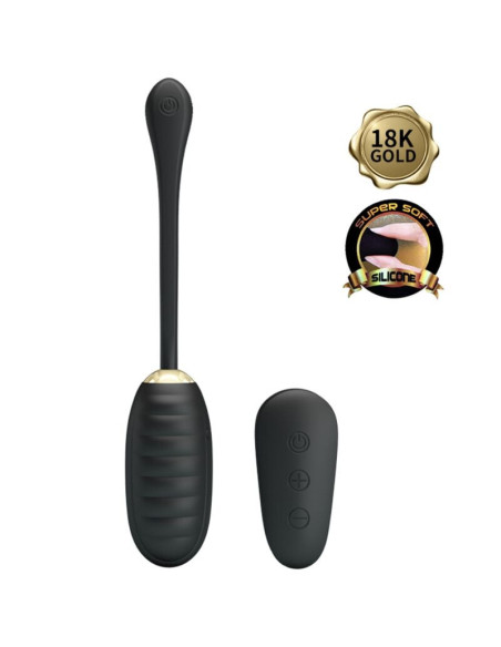 PRETTY LOVE - DOREEN LUXURY RECHARGEABLE VIBRATING EGG BLACK REMOTE CONTROL