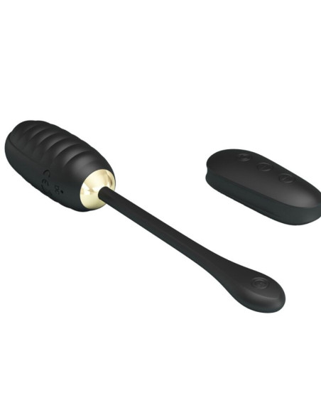 PRETTY LOVE - DOREEN LUXURY RECHARGEABLE VIBRATING EGG BLACK REMOTE CONTROL