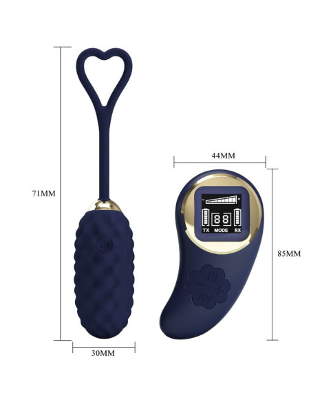 PRETTY LOVE - VIVIAN BLUE REMOTE CONTROL VIBRATING EGG