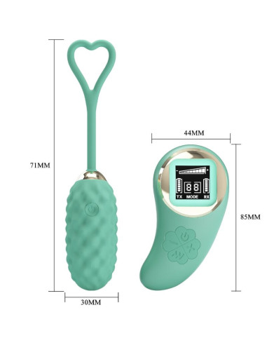 PRETTY LOVE - VIVIAN GREEN REMOTE CONTROL VIBRATING EGG