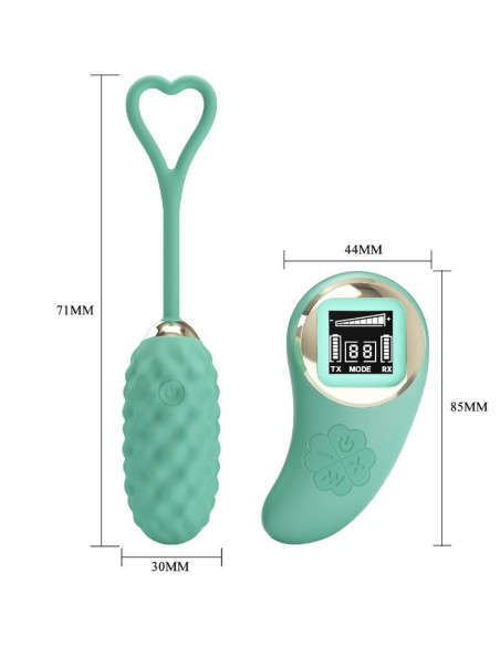 PRETTY LOVE - VIVIAN GREEN REMOTE CONTROL VIBRATING EGG