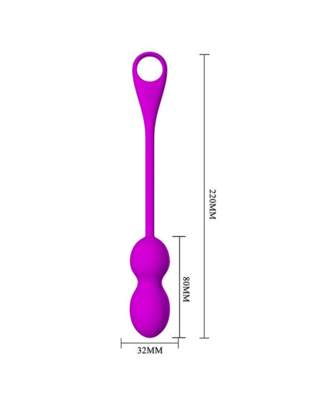 PRETTY LOVE - ELVIRA RECHARGEABLE VIBRATING BALLS PURPLE