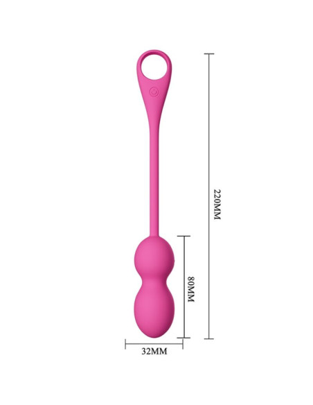 PRETTY LOVE - ELVIRA PINK RECHARGEABLE VIBRATING BALLS