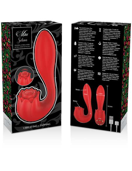 MIA - SELENA STIMULATOR VIBRATING TAPPING RED
