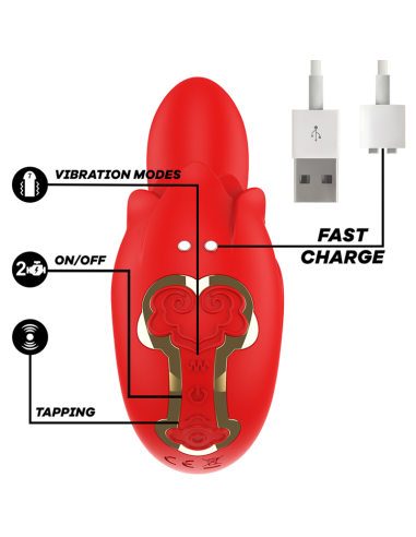 MIA - SELENA STIMULATOR VIBRATING TAPPING RED