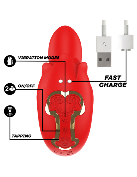 MIA - SELENA STIMULATOR VIBRATING TAPPING RED