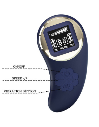 PRETTY LOVE - MINA VIBRATING EGG REMOTE CONTROL BLUE