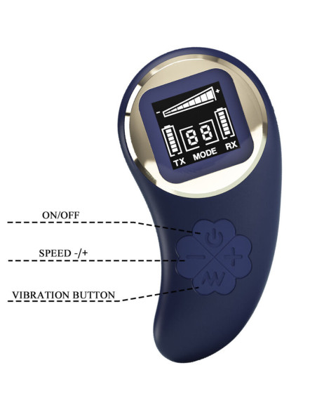 PRETTY LOVE - MINA VIBRATING EGG REMOTE CONTROL BLUE