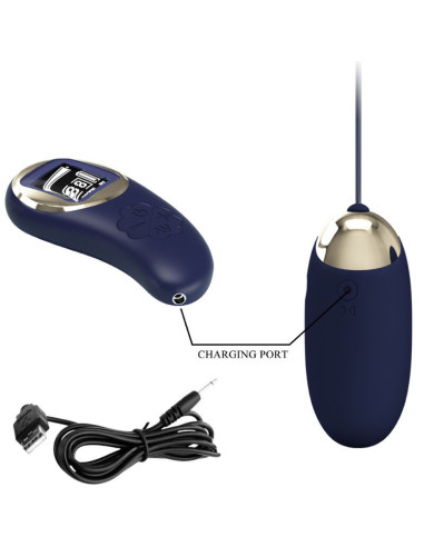 PRETTY LOVE - MINA VIBRATING EGG REMOTE CONTROL BLUE